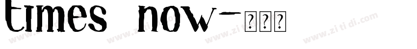 times now字体转换